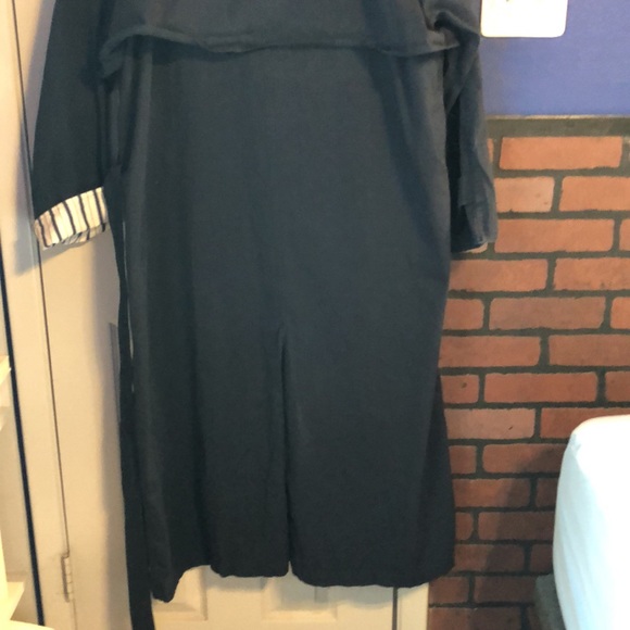 Coat long navy trench style-Large - Picture 5 of 5